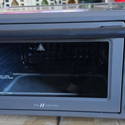 Infrared Heating Air Fryer Toaster Oven Combo, with Non-toxic Enamel-coated Interior, Extra Large Countertop Convection Oven 10-in-1 Combo