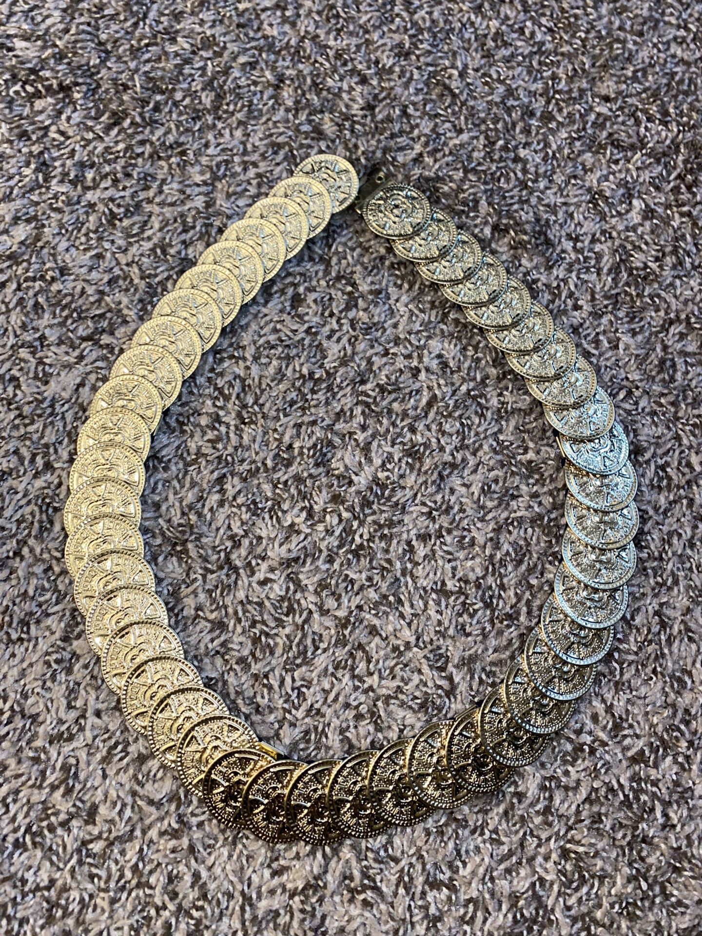 Vintage Gold Coin Belt