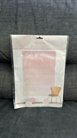 Happy 1st Birthday backdrop