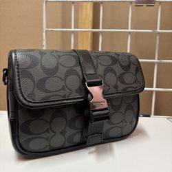 Black Coach Man Bag 