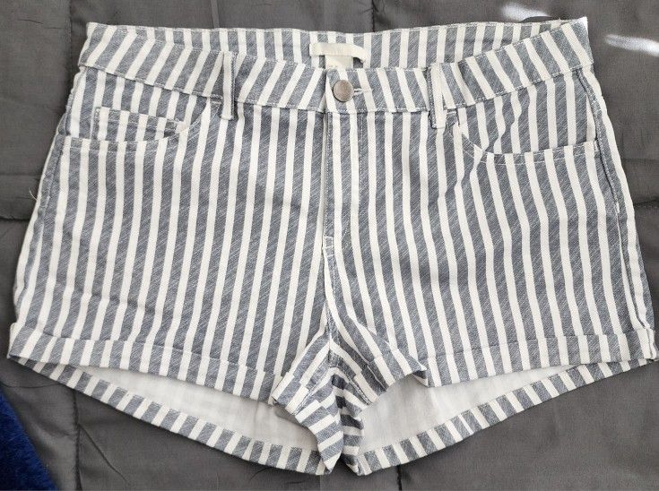 Women's Pinstripe Shorts (Size 8)