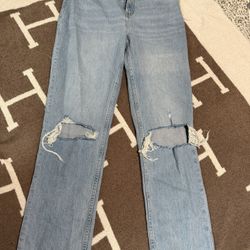 Abercrombie 90S Straight Ultra High-Rise 