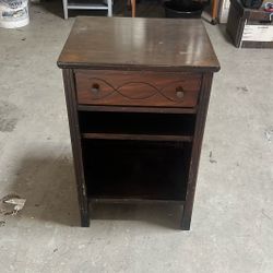 Used Retro One Drawer, Two Level, Nightstand,