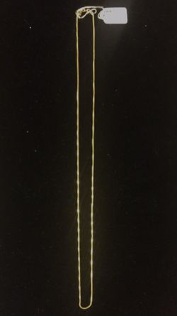 1MM Box chain - 14K Gold Plated Over Sterling Silver