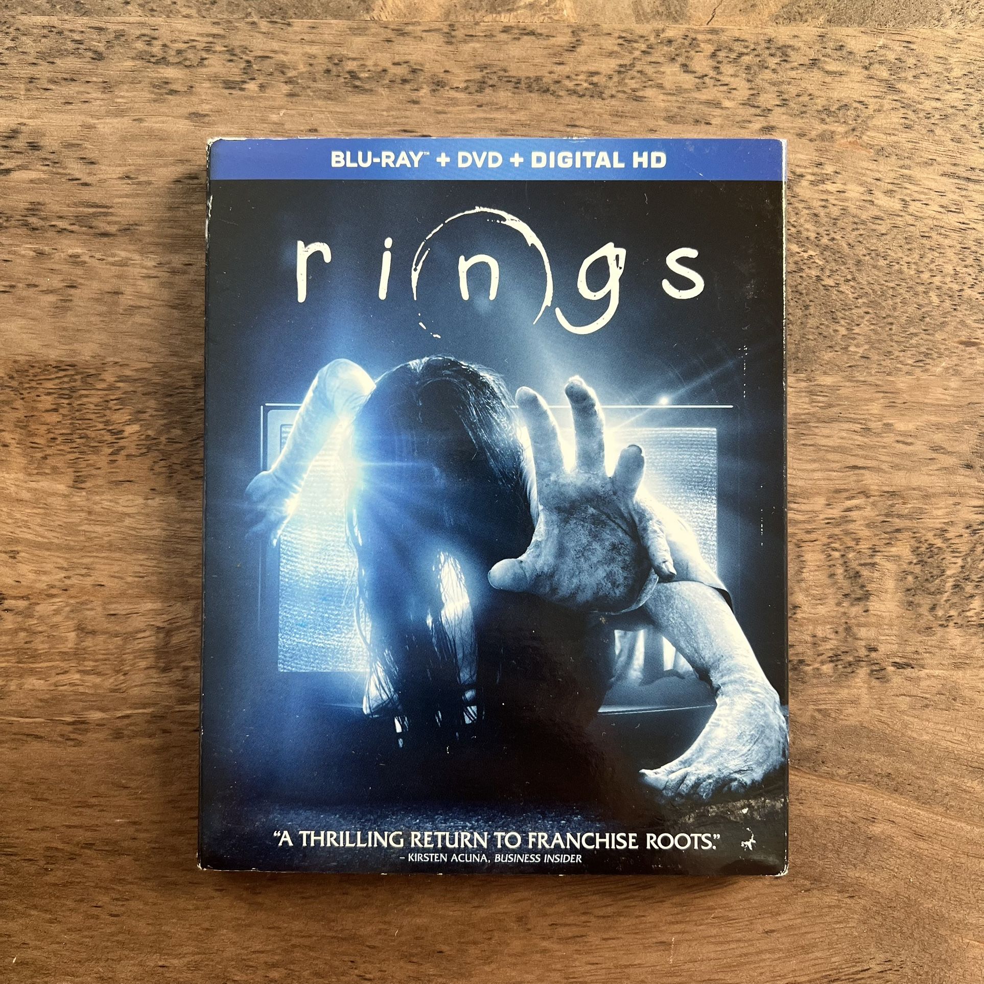 Rings Horror Blu-ray & DVD Movies w/ Slipcover