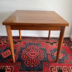 Mid-Century Danish Modern BDR Furbo Space Saver Square Dining Table - Refinished