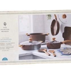  Cast Aluminum Cookware Set 14 Piece 120 Made By The Pioneer Woman Model Prairie Signature