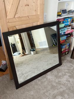 Large Mirror With Wall Mount