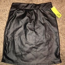 Faux Leather Skirt