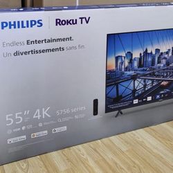 55” Philips Smart 4k Led Uhd Tv 