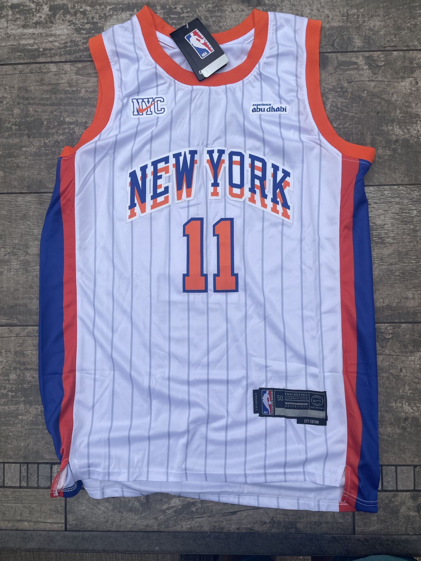 Jalen Brunson New York Knicks Men’s Basketball Jersey #11 NEW Large