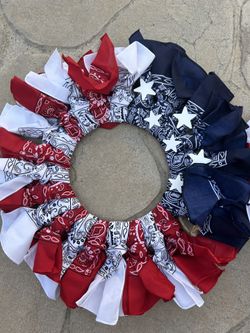 2 Forth Of July Matching wreaths