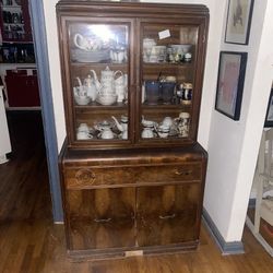 Antique China Cabinet Hutch