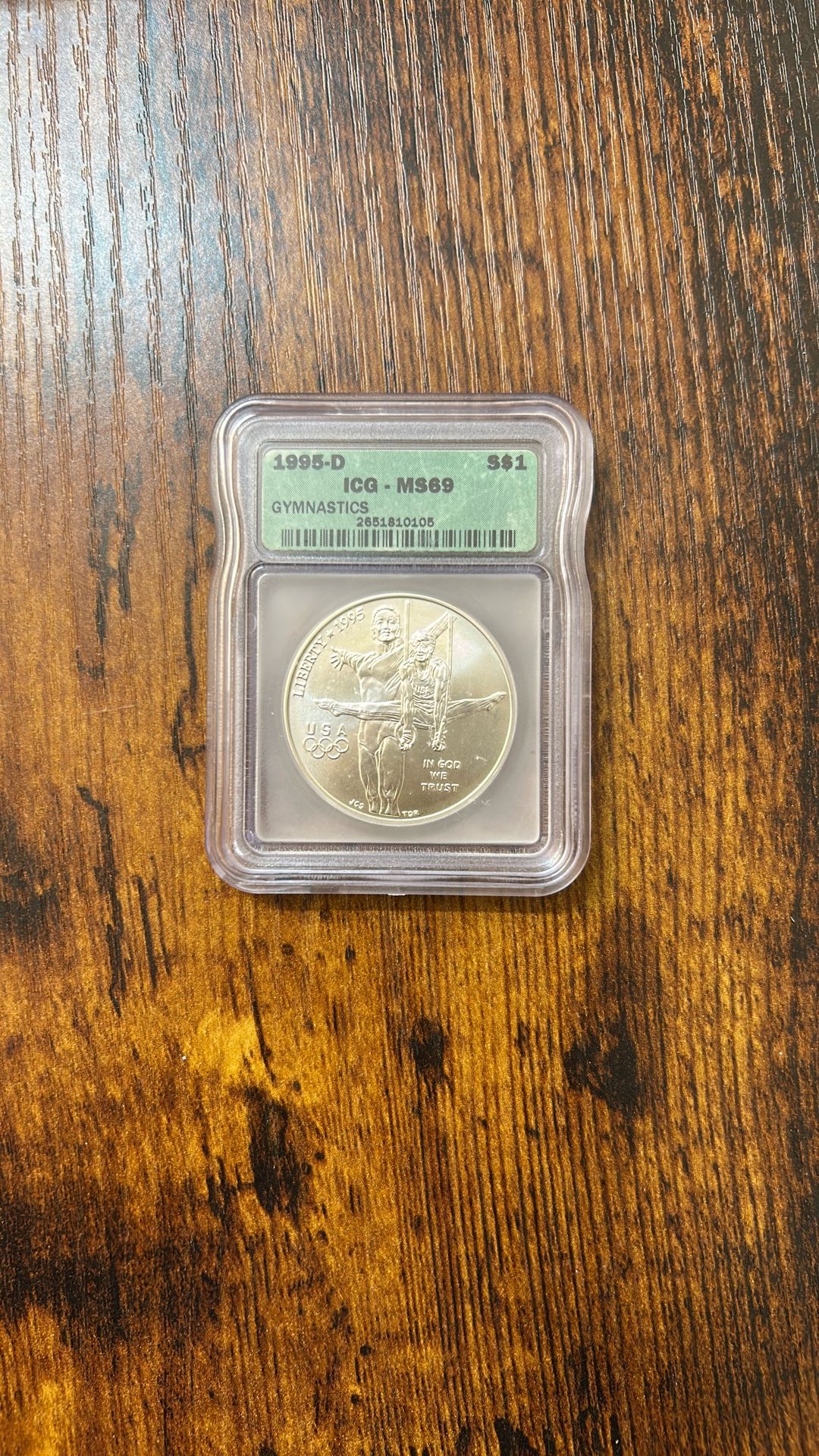 1995-D ICG - Ms69 Gymnastics Slab!