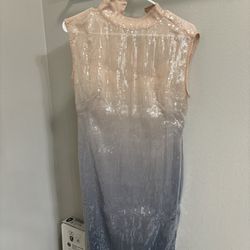 Anthropologie Ombré Sequin Dress