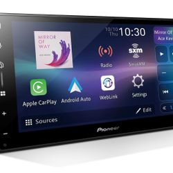 Pioneer DMH-W3000NEX 6.8" Double Din Multimedia Digital Media Receiver, Wireless Apple CarPlay and Android Auto, Bluetooth, Backup Camera Compatible, 