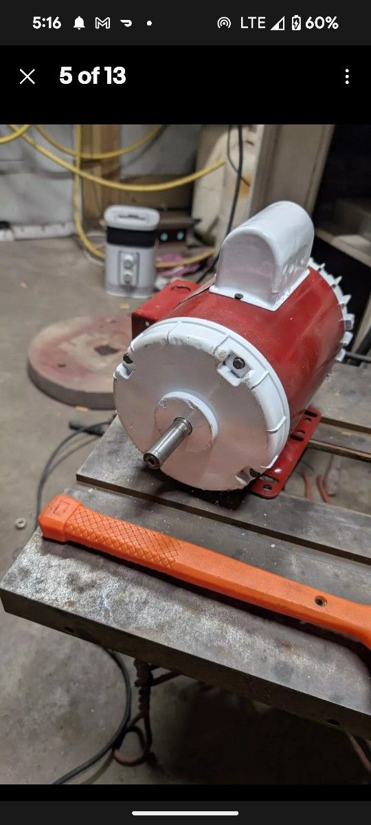 1- 1/2 HP Dayton Electric Motor Works Great Very Fast