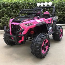 💕💕Kids Car !!BRAND NEW 12V 4X4 Electric Kids Ride On 2 Seater RZR With REMOTE CONTROL, Leather Seats, Rubber Wheels, BT, Can be Controlled with Phon
