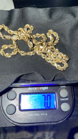 7gram 10 Kt Gold Rope Chain