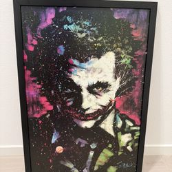 24"x36" Haha Joker STEPHEN FISHWICK - Batman Heath Ledger Poster 2012