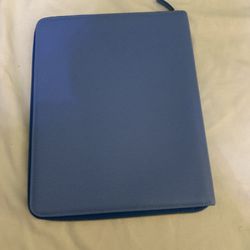 smythson leather ipad holder 10” x 8” Turquoise blue