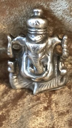 Small Silver Ganesh Idol
