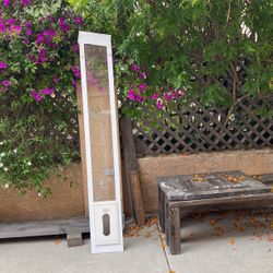 Sliding Door Dog  Door - With Opening For Venting AC Outdoors