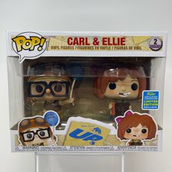 Disney Up Funko Pop - Carl & Ellie (As Kids) 2-Pack (2019 Summer Convention Limited Edition Exclusive)