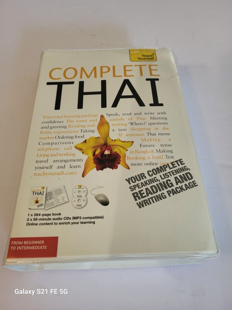 Teach Yourself Complete Thai Language Guide Book And CD'S