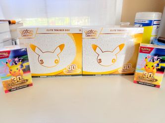 Pokemon 30th Celebration Etb and Booster Bundle Sealed