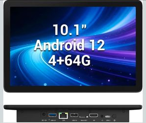 HIGOLEPC Fanless All-in-One Touchscreen Computer RK3399, Industrial Panel PC 10.1 Inch Rugged Android 12, 4GB RAM, 64GB ROM, 1280 * 800 IPS