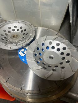 2 ….7”Diamond grinding wheels