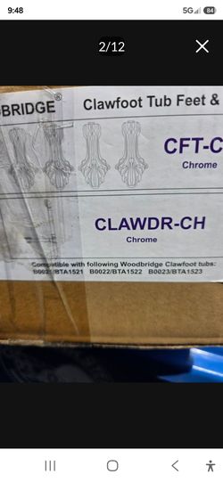 CLAW FOOT legs and drain set...NEW
