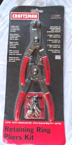 A,RETAINING RING PLIERS KIT