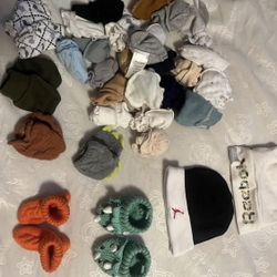 Baby Mittens,beanies, Knitted Socks