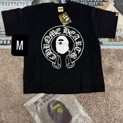 M chrome bape t