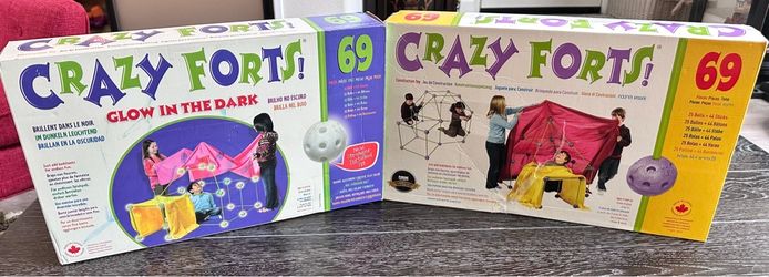 Crazy Forts Building Sets - Glow in the Dark + Original