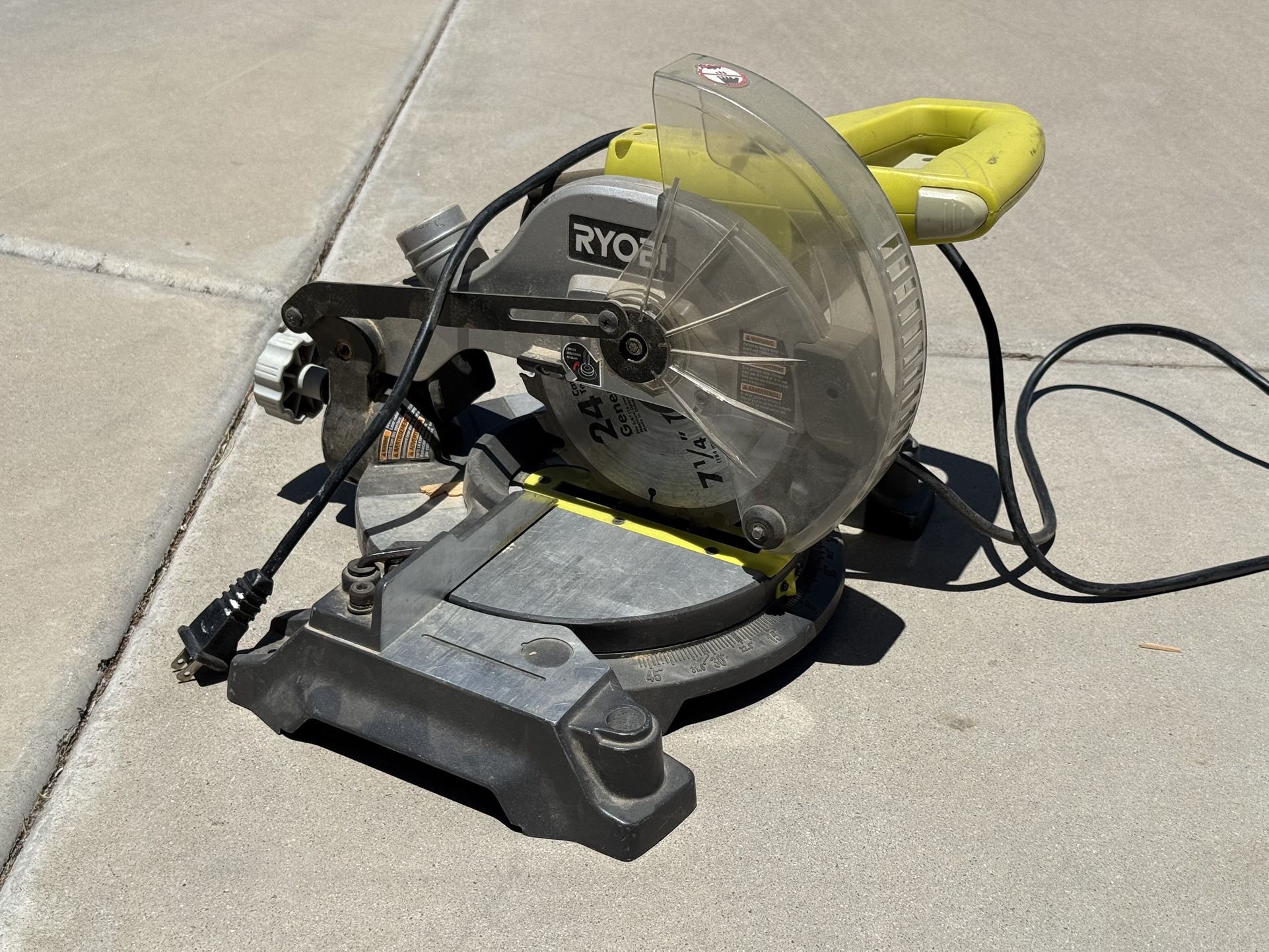 Ryobi 10” Compound Corded Miter Saw.