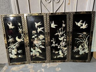 Art Wooden Frame With Sea Shelves 