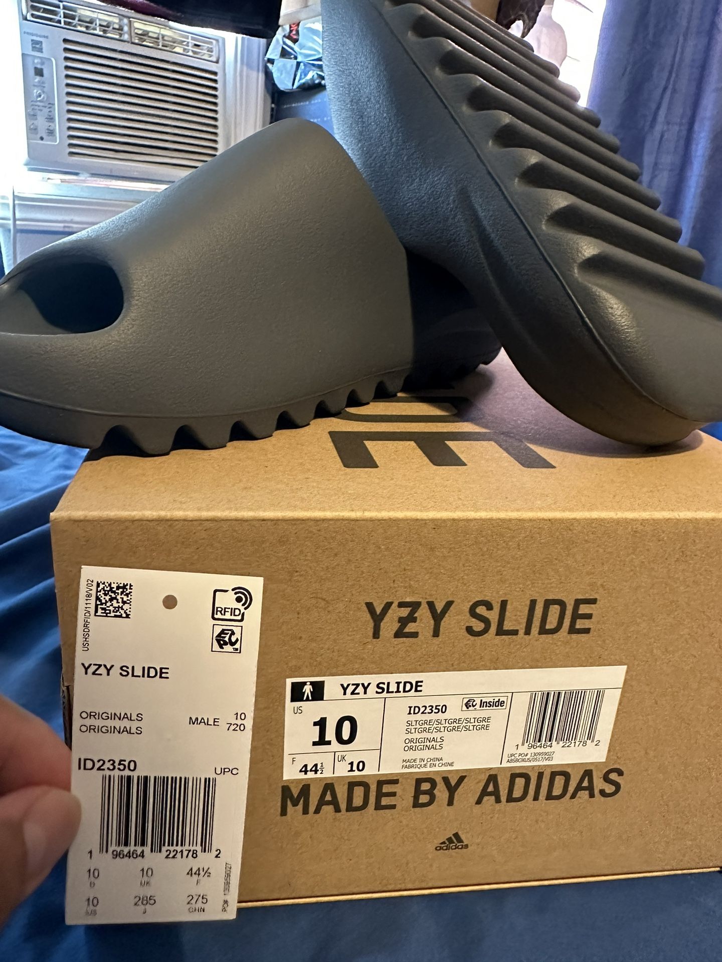 Yeezy Slide Slate Grey Size 10