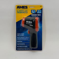 New AMES 12:1 Infrared Laser Thermometer 63985