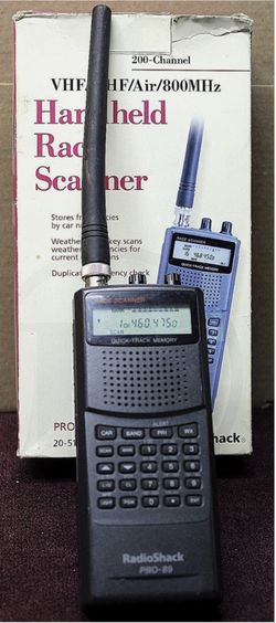 RadioShack PRO-89 200-Channel Handheld Race Scanner