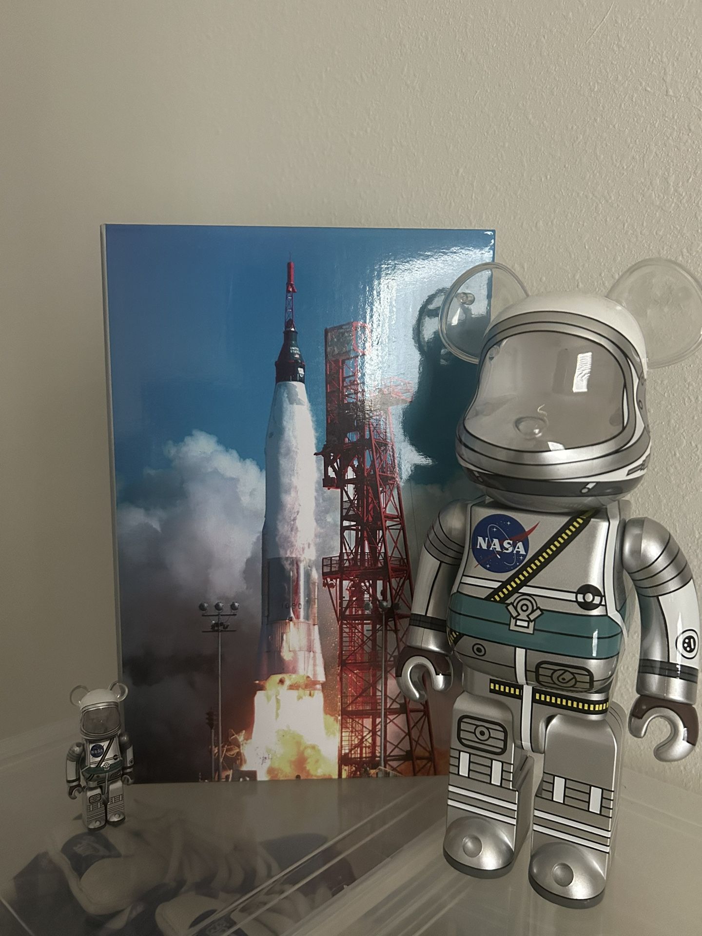 MEDICOM TOY BE@RBRICK PROJECT MERCURY ASTRONAUT 100％ & 400％ NASA