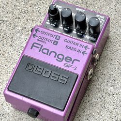 The BOSS BF-3 Flanger effects pedal 