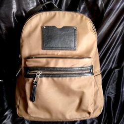 ADORABLE TAUPE NYLON BACKPACK