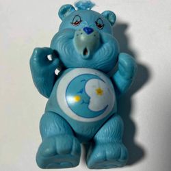 1983 Care Bears Figures BEDTIME BEAR Blue Plastic 3.5in for Sale