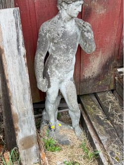 David statue great for under the tree