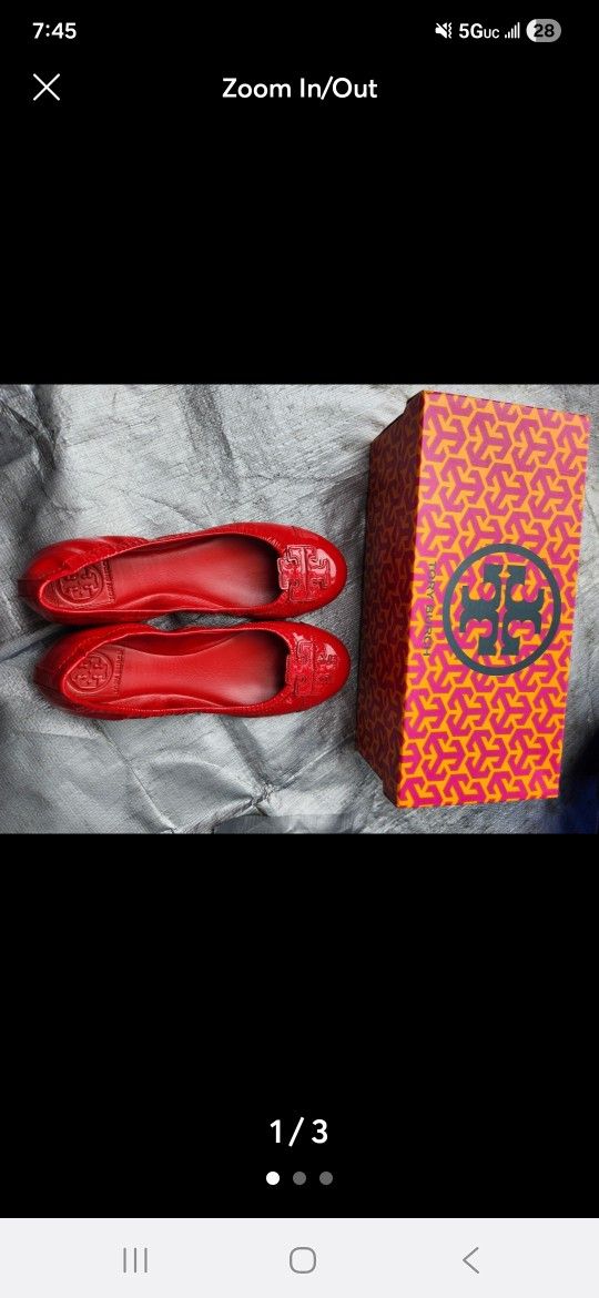red tory Burch flats