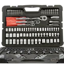 Stanley Mechanics Mixed Tools Set, Wrenches, Sockets, Ratchet Tool Kit 