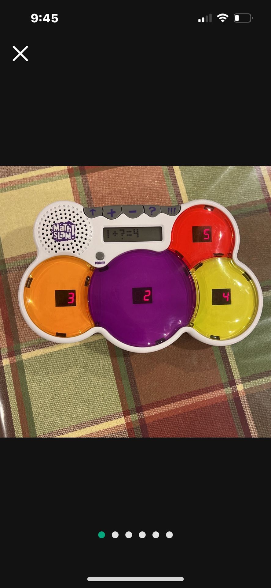 Math Slam Electronic Game
